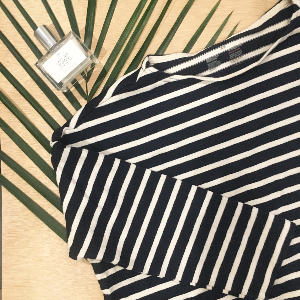 Muji 3/4 sleeve organic cotton top